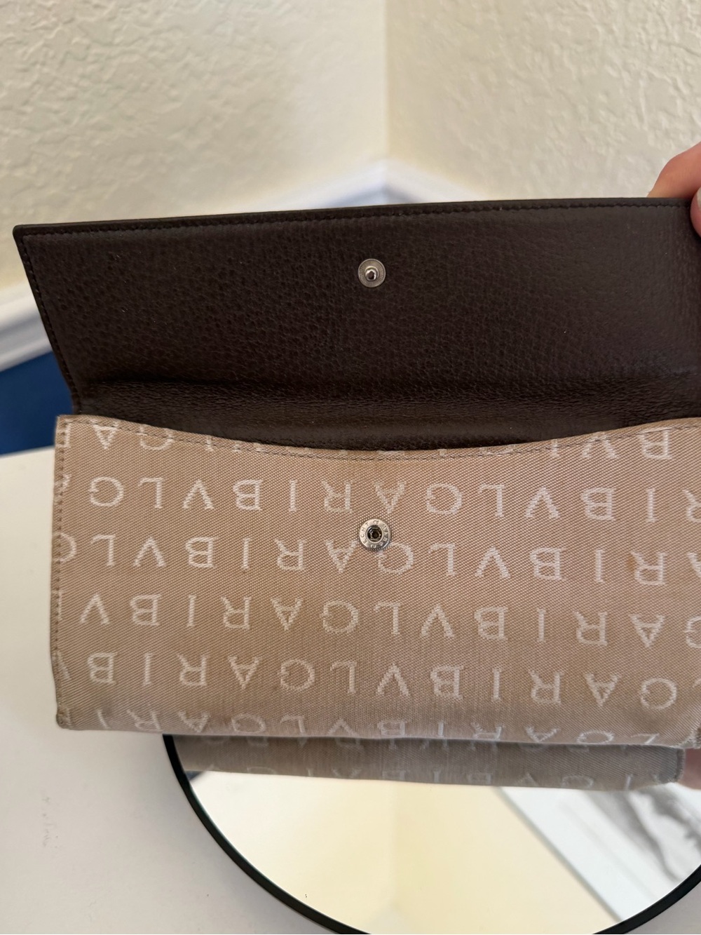 BVLGARI Logomania Monogram Long Trifold Wallet - Picture 10 of 16